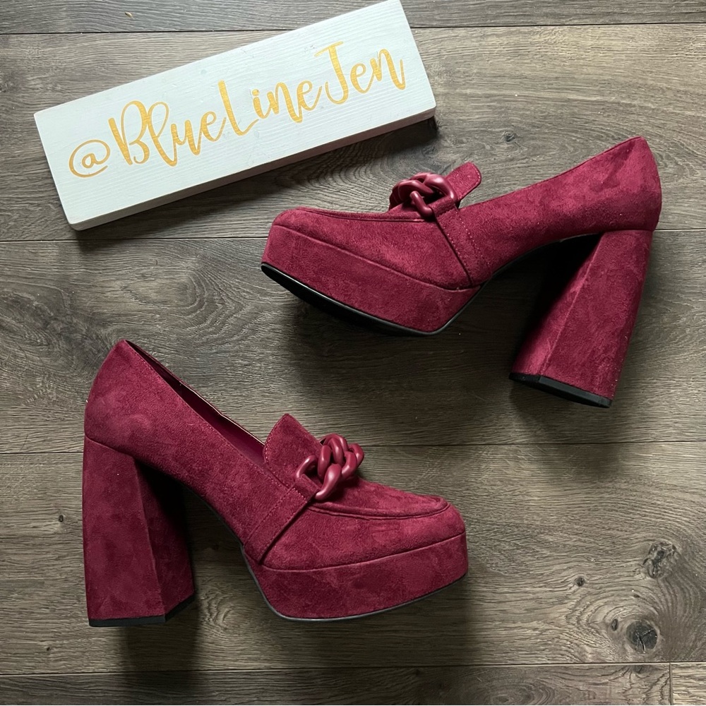 Open Edit Lainey Platform Loafer Pumps NWOT